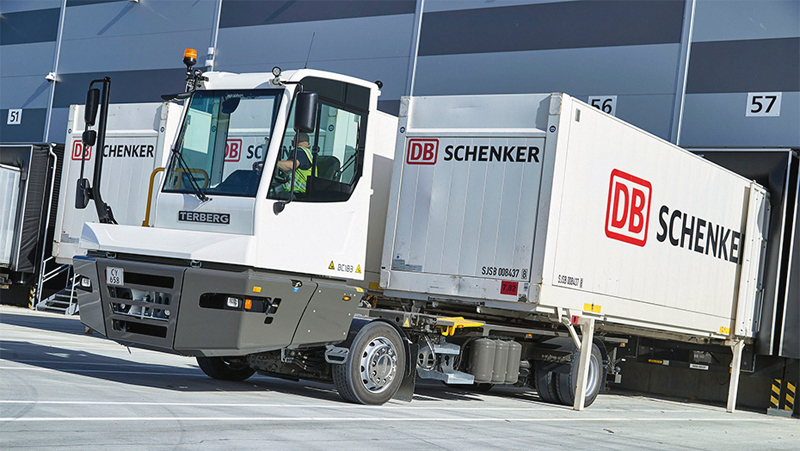 DB Schenker in Denemarken is verzekerd van kwaliteit met de Terberg Swap Body Carrier